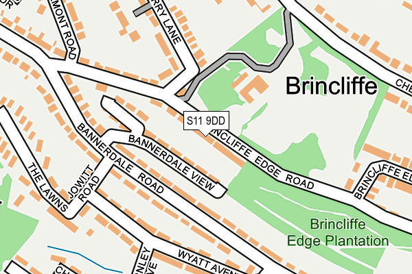S11 9DD map - OS OpenMap – Local (Ordnance Survey) S11 9DD map - OS OpenMap – Local (Ordnance Survey)