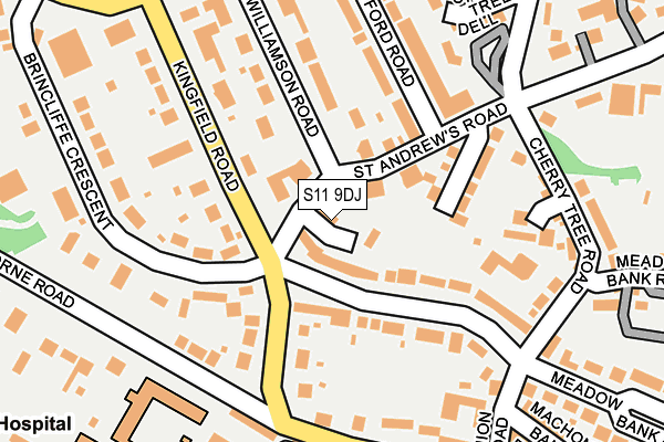 S11 9DJ map - OS OpenMap – Local (Ordnance Survey) S11 9DJ map - OS OpenMap – Local (Ordnance Survey)