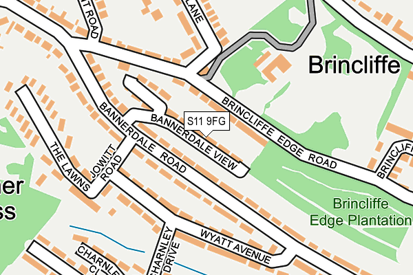 S11 9FG map - OS OpenMap – Local (Ordnance Survey) S11 9FG map - OS OpenMap – Local (Ordnance Survey)