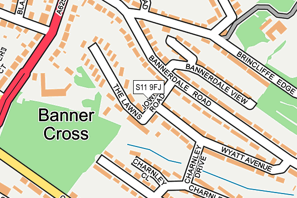 S11 9FJ map - OS OpenMap – Local (Ordnance Survey) S11 9FJ map - OS OpenMap – Local (Ordnance Survey)