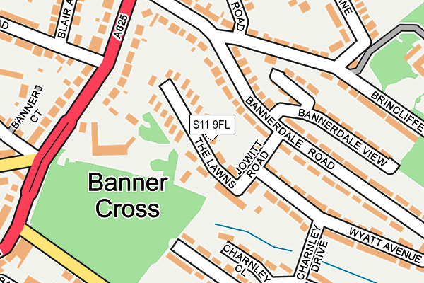S11 9FL map - OS OpenMap – Local (Ordnance Survey) S11 9FL map - OS OpenMap – Local (Ordnance Survey)