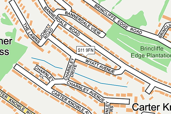 S11 9FN map - OS OpenMap – Local (Ordnance Survey) S11 9FN map - OS OpenMap – Local (Ordnance Survey)