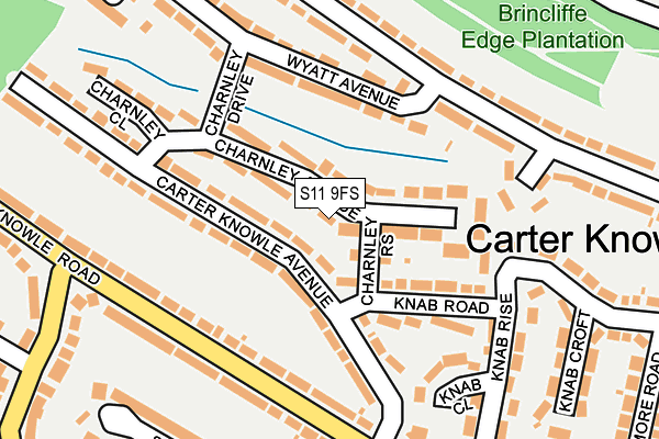 S11 9FS map - OS OpenMap – Local (Ordnance Survey) S11 9FS map - OS OpenMap – Local (Ordnance Survey)