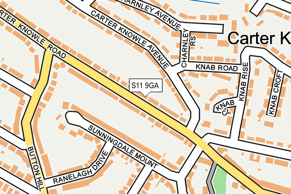 S11 9GA map - OS OpenMap – Local (Ordnance Survey) S11 9GA map - OS OpenMap – Local (Ordnance Survey)