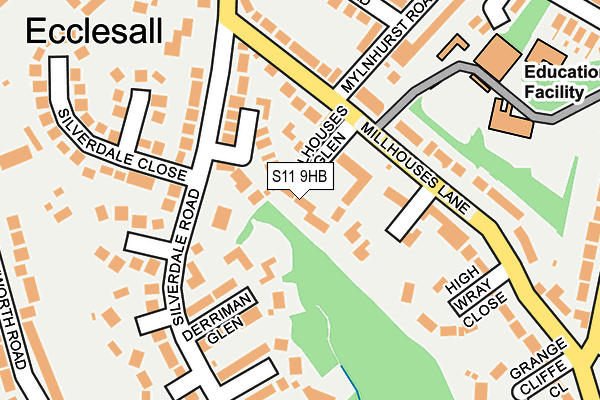 S11 9HB map - OS OpenMap – Local (Ordnance Survey) S11 9HB map - OS OpenMap – Local (Ordnance Survey)