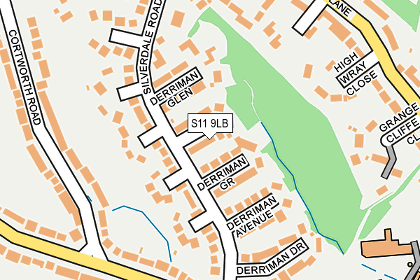 S11 9LB map - OS OpenMap – Local (Ordnance Survey) S11 9LB map - OS OpenMap – Local (Ordnance Survey)