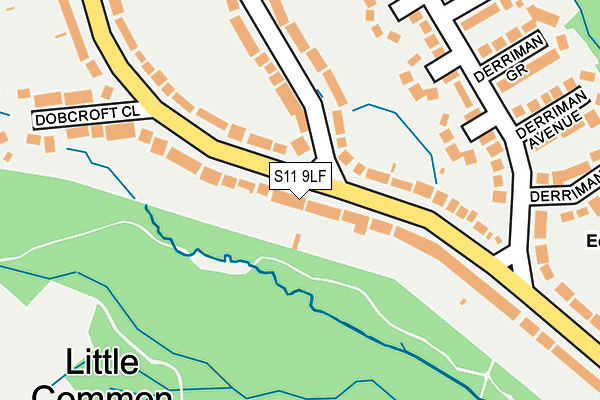 S11 9LF map - OS OpenMap – Local (Ordnance Survey) S11 9LF map - OS OpenMap – Local (Ordnance Survey)