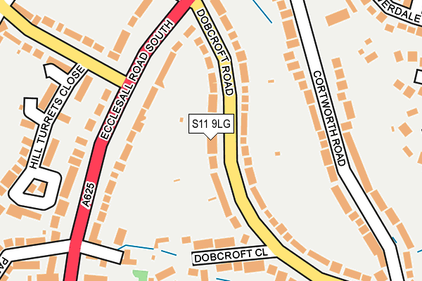 S11 9LG map - OS OpenMap – Local (Ordnance Survey) S11 9LG map - OS OpenMap – Local (Ordnance Survey)