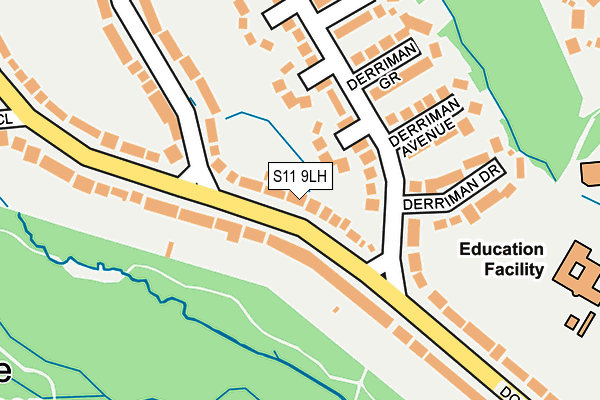 S11 9LH map - OS OpenMap – Local (Ordnance Survey) S11 9LH map - OS OpenMap – Local (Ordnance Survey)