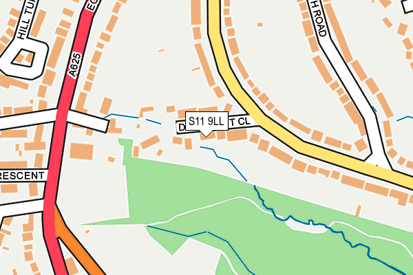 S11 9LL map - OS OpenMap – Local (Ordnance Survey) S11 9LL map - OS OpenMap – Local (Ordnance Survey)