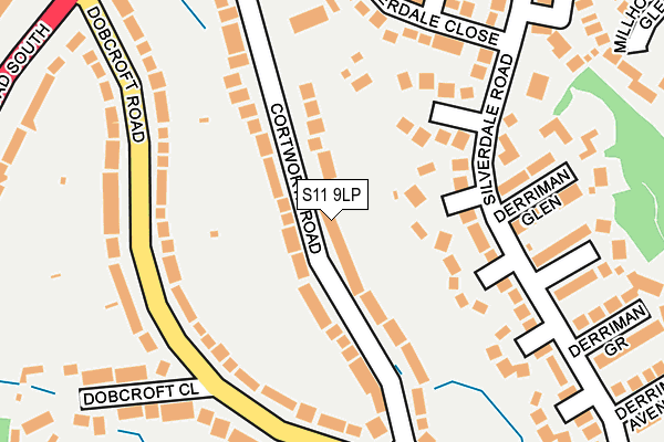 S11 9LP map - OS OpenMap – Local (Ordnance Survey) S11 9LP map - OS OpenMap – Local (Ordnance Survey)