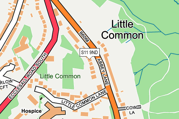 S11 9ND map - OS OpenMap – Local (Ordnance Survey) S11 9ND map - OS OpenMap – Local (Ordnance Survey)