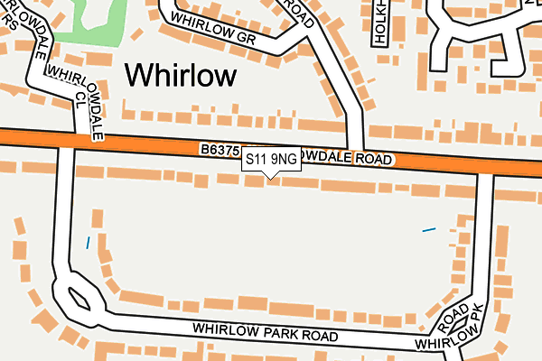 S11 9NG map - OS OpenMap – Local (Ordnance Survey) S11 9NG map - OS OpenMap – Local (Ordnance Survey)