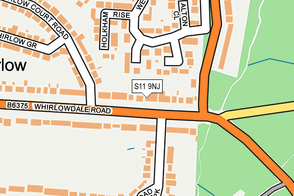 S11 9NJ map - OS OpenMap – Local (Ordnance Survey) S11 9NJ map - OS OpenMap – Local (Ordnance Survey)