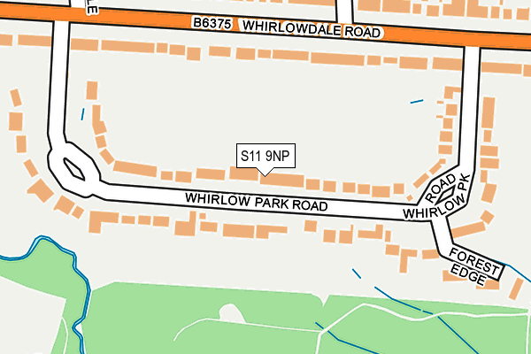 S11 9NP map - OS OpenMap – Local (Ordnance Survey) S11 9NP map - OS OpenMap – Local (Ordnance Survey)