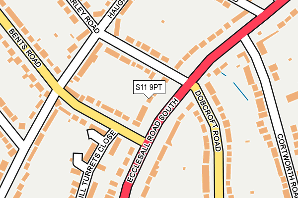 S11 9PT map - OS OpenMap – Local (Ordnance Survey) S11 9PT map - OS OpenMap – Local (Ordnance Survey)