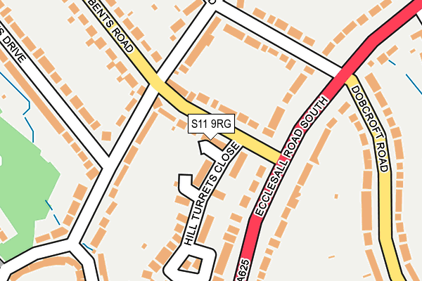 S11 9RG map - OS OpenMap – Local (Ordnance Survey) S11 9RG map - OS OpenMap – Local (Ordnance Survey)