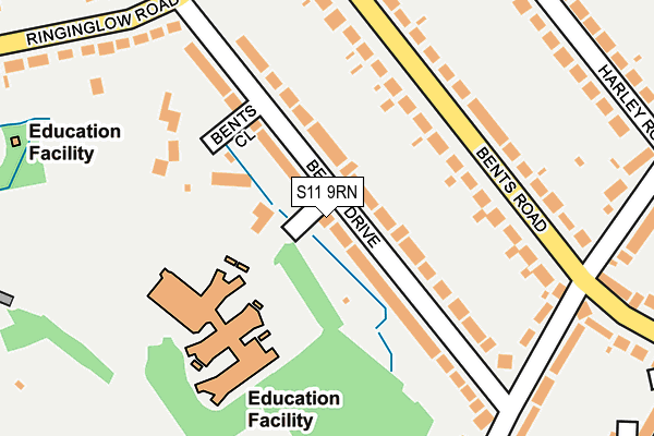 S11 9RN map - OS OpenMap – Local (Ordnance Survey) S11 9RN map - OS OpenMap – Local (Ordnance Survey)