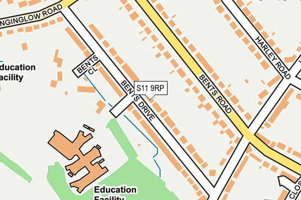 S11 9RP map - OS OpenMap – Local (Ordnance Survey) S11 9RP map - OS OpenMap – Local (Ordnance Survey)