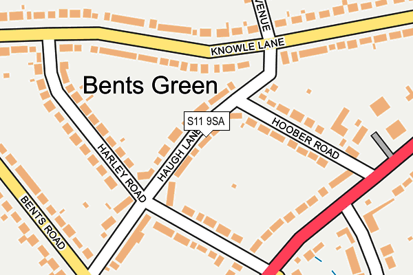S11 9SA map - OS OpenMap – Local (Ordnance Survey) S11 9SA map - OS OpenMap – Local (Ordnance Survey)