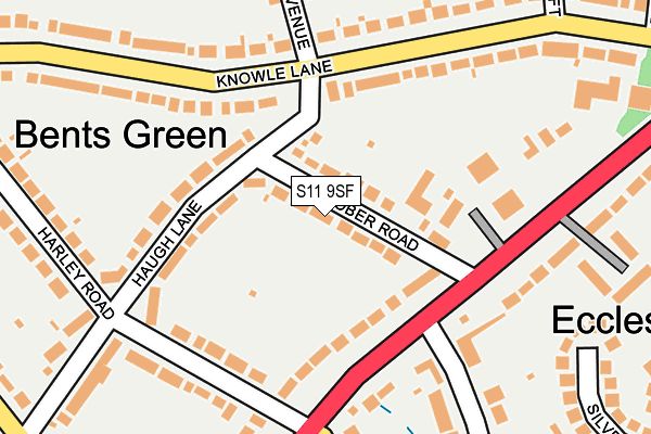 S11 9SF map - OS OpenMap – Local (Ordnance Survey) S11 9SF map - OS OpenMap – Local (Ordnance Survey)