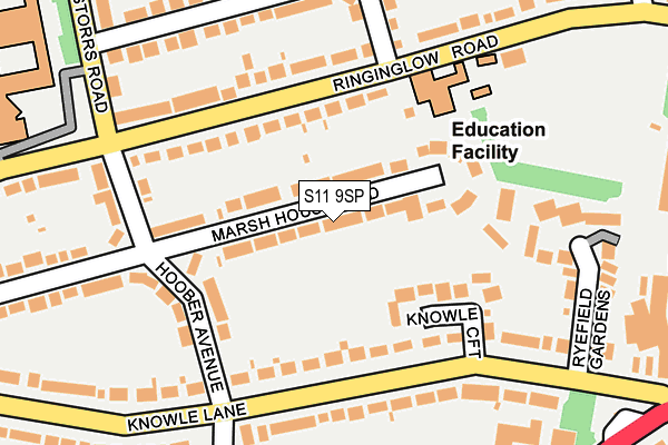 S11 9SP map - OS OpenMap – Local (Ordnance Survey) S11 9SP map - OS OpenMap – Local (Ordnance Survey)