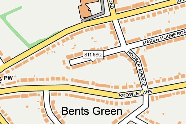 S11 9SQ map - OS OpenMap – Local (Ordnance Survey) S11 9SQ map - OS OpenMap – Local (Ordnance Survey)