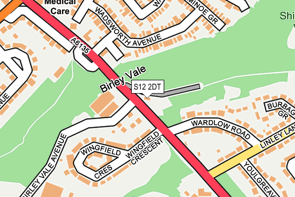 S12 2DT map - OS OpenMap – Local (Ordnance Survey) S12 2DT map - OS OpenMap – Local (Ordnance Survey)