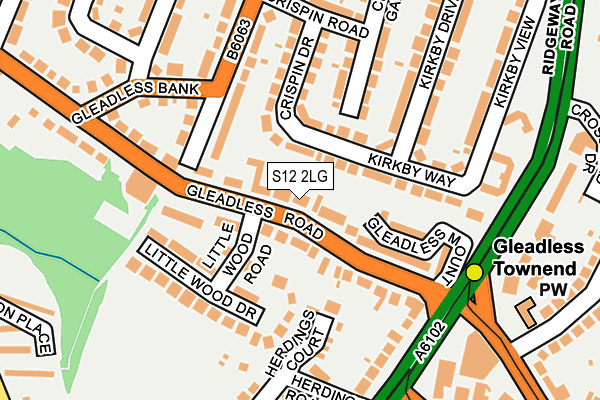 S12 2LG map - OS OpenMap – Local (Ordnance Survey) S12 2LG map - OS OpenMap – Local (Ordnance Survey)