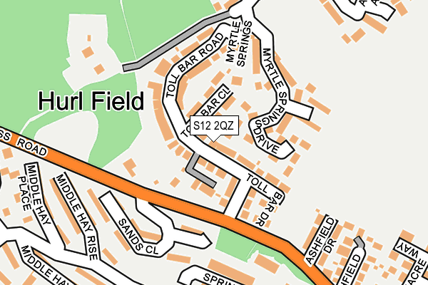 S12 2QZ map - OS OpenMap – Local (Ordnance Survey) S12 2QZ map - OS OpenMap – Local (Ordnance Survey)