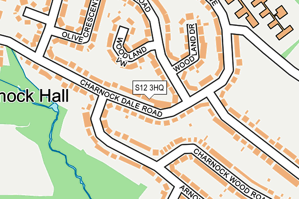 S12 3HQ map - OS OpenMap – Local (Ordnance Survey) S12 3HQ map - OS OpenMap – Local (Ordnance Survey)