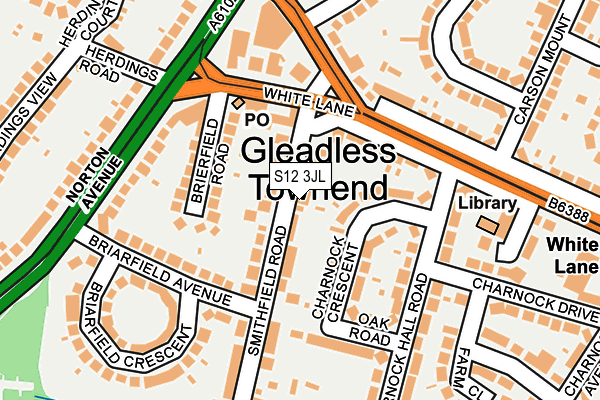 S12 3JL map - OS OpenMap – Local (Ordnance Survey) S12 3JL map - OS OpenMap – Local (Ordnance Survey)