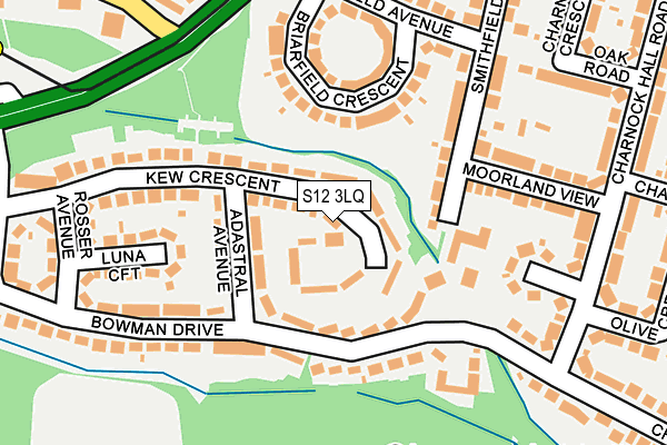 S12 3LQ map - OS OpenMap – Local (Ordnance Survey) S12 3LQ map - OS OpenMap – Local (Ordnance Survey)