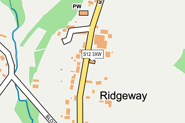 S12 3XW map - OS OpenMap – Local (Ordnance Survey) S12 3XW map - OS OpenMap – Local (Ordnance Survey)