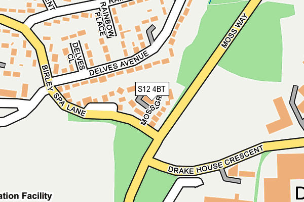 S12 4BT map - OS OpenMap – Local (Ordnance Survey) S12 4BT map - OS OpenMap – Local (Ordnance Survey)
