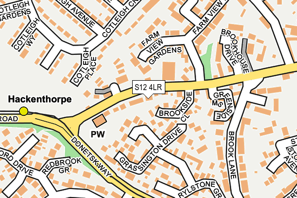 S12 4LR map - OS OpenMap – Local (Ordnance Survey) S12 4LR map - OS OpenMap – Local (Ordnance Survey)