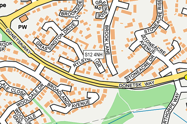 S12 4NH map - OS OpenMap – Local (Ordnance Survey) S12 4NH map - OS OpenMap – Local (Ordnance Survey)