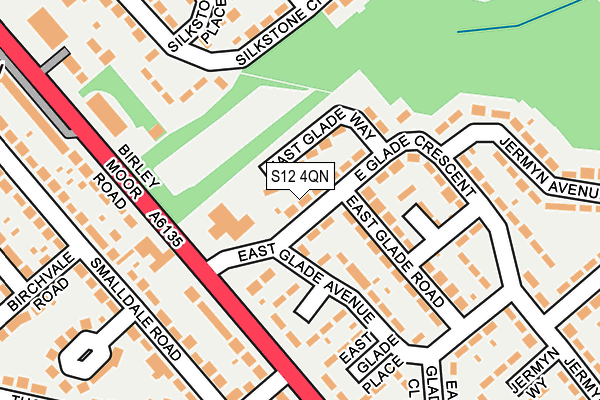 S12 4QN map - OS OpenMap – Local (Ordnance Survey) S12 4QN map - OS OpenMap – Local (Ordnance Survey)