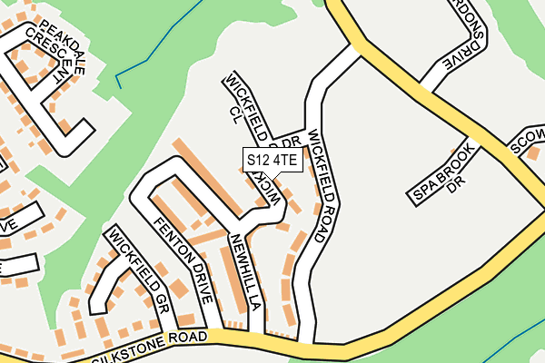 S12 4TE map - OS OpenMap – Local (Ordnance Survey) S12 4TE map - OS OpenMap – Local (Ordnance Survey)