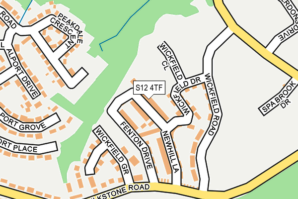 S12 4TF map - OS OpenMap – Local (Ordnance Survey) S12 4TF map - OS OpenMap – Local (Ordnance Survey)