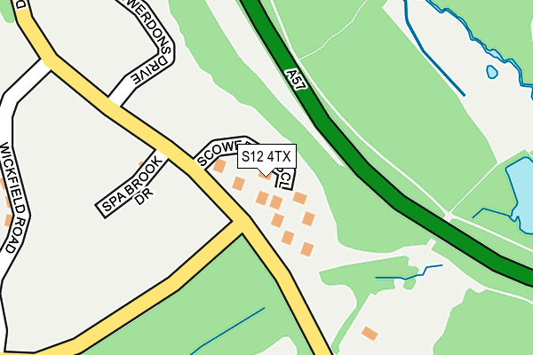 S12 4TX map - OS OpenMap – Local (Ordnance Survey) S12 4TX map - OS OpenMap – Local (Ordnance Survey)