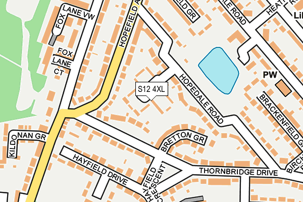 S12 4XL map - OS OpenMap – Local (Ordnance Survey) S12 4XL map - OS OpenMap – Local (Ordnance Survey)