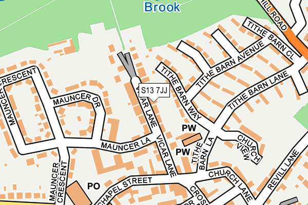 S13 7JJ map - OS OpenMap – Local (Ordnance Survey) S13 7JJ map - OS OpenMap – Local (Ordnance Survey)