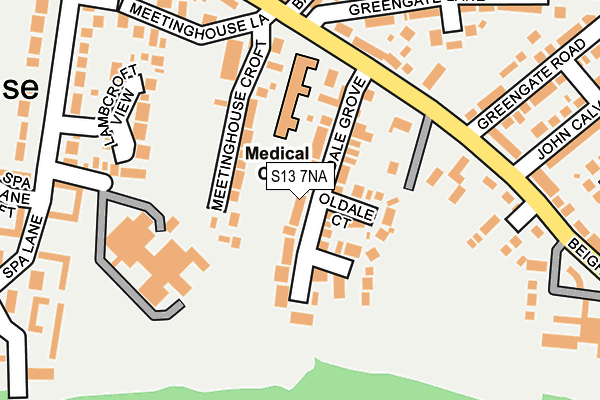 S13 7NA map - OS OpenMap – Local (Ordnance Survey) S13 7NA map - OS OpenMap – Local (Ordnance Survey)
