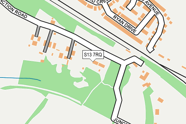 S13 7RQ map - OS OpenMap – Local (Ordnance Survey) S13 7RQ map - OS OpenMap – Local (Ordnance Survey)