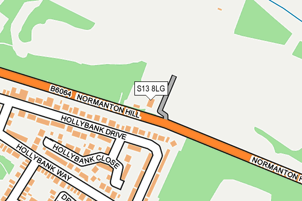 S13 8LG map - OS OpenMap – Local (Ordnance Survey) S13 8LG map - OS OpenMap – Local (Ordnance Survey)