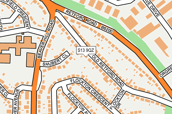 S13 9QZ map - OS OpenMap – Local (Ordnance Survey) S13 9QZ map - OS OpenMap – Local (Ordnance Survey)