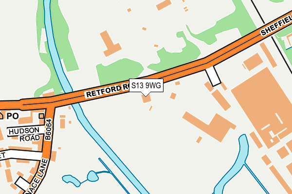S13 9WG map - OS OpenMap – Local (Ordnance Survey) S13 9WG map - OS OpenMap – Local (Ordnance Survey)