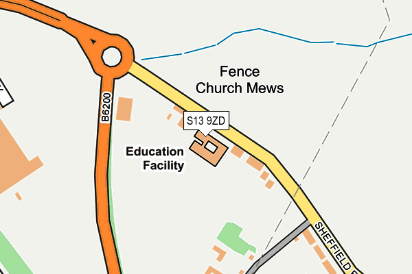 S13 9ZD map - OS OpenMap – Local (Ordnance Survey) S13 9ZD map - OS OpenMap – Local (Ordnance Survey)