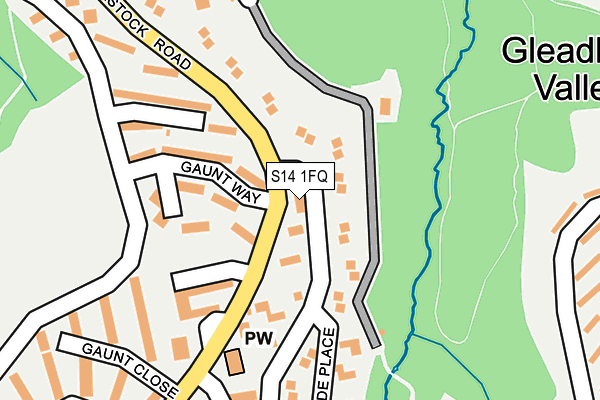 S14 1FQ map - OS OpenMap – Local (Ordnance Survey) S14 1FQ map - OS OpenMap – Local (Ordnance Survey)
